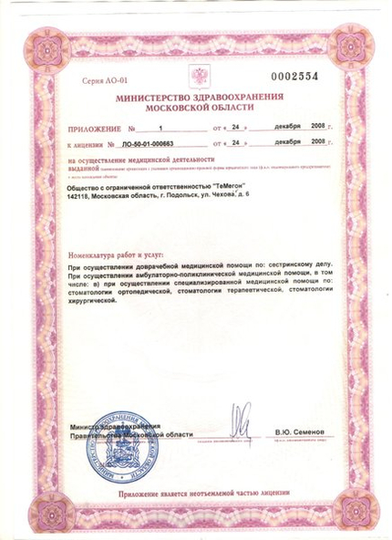 Лицензия или сертификат