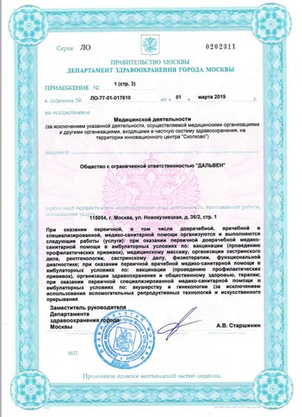 Лицензия или сертификат