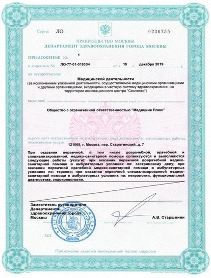 Лицензия или сертификат