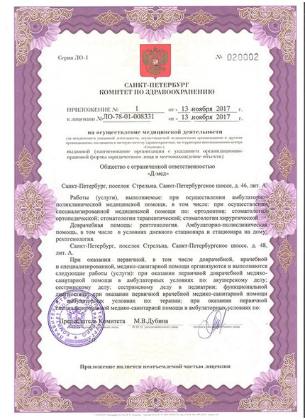 Лицензия или сертификат