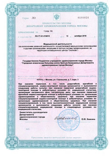 Лицензия или сертификат