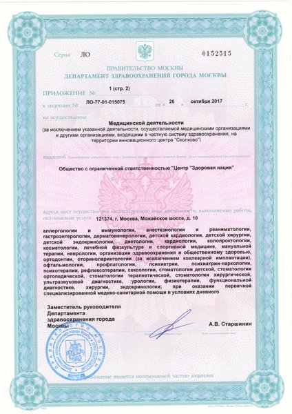 Лицензия или сертификат