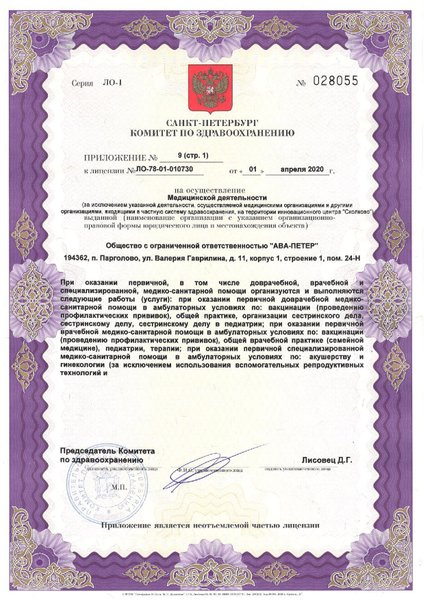 Лицензия или сертификат