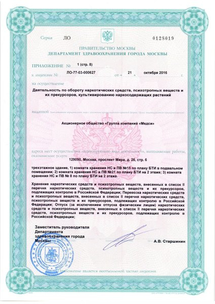 Лицензия или сертификат