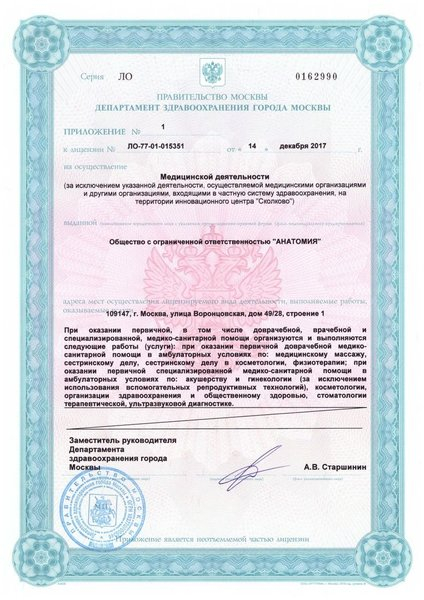 Лицензия или сертификат