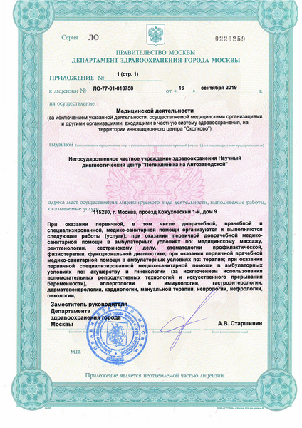 Лицензия или сертификат