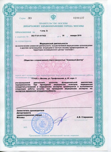 Лицензия или сертификат