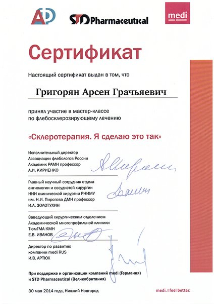 Лицензия или сертификат