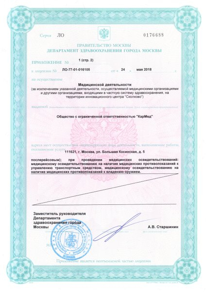 Лицензия или сертификат