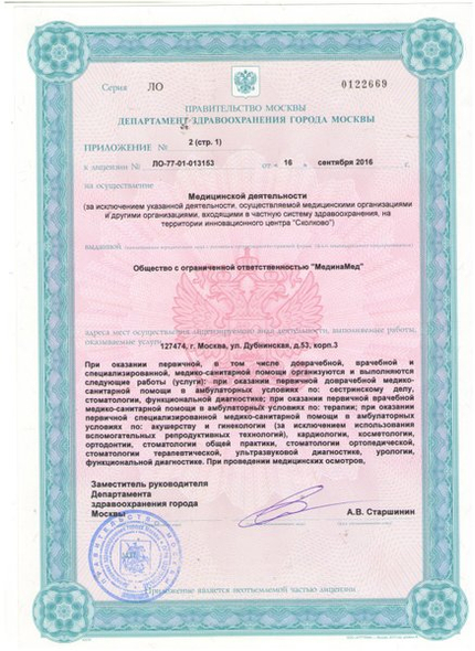 Лицензия или сертификат