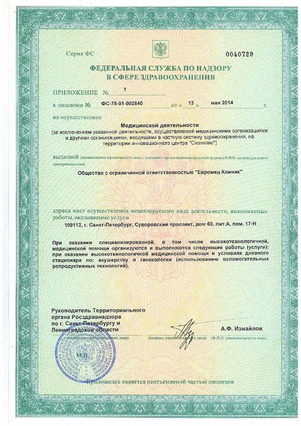 Лицензия или сертификат