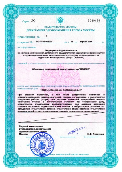 Лицензия или сертификат