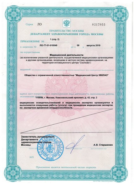 Лицензия или сертификат