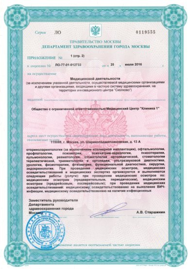 Лицензия или сертификат