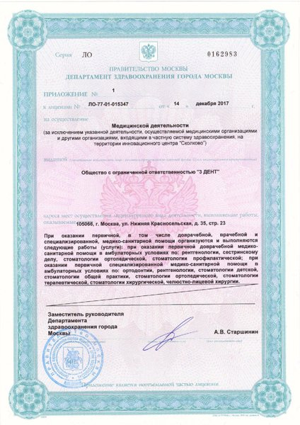 Лицензия или сертификат