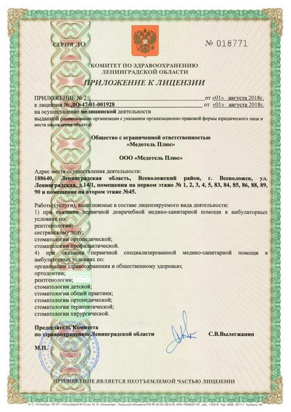 Лицензия или сертификат