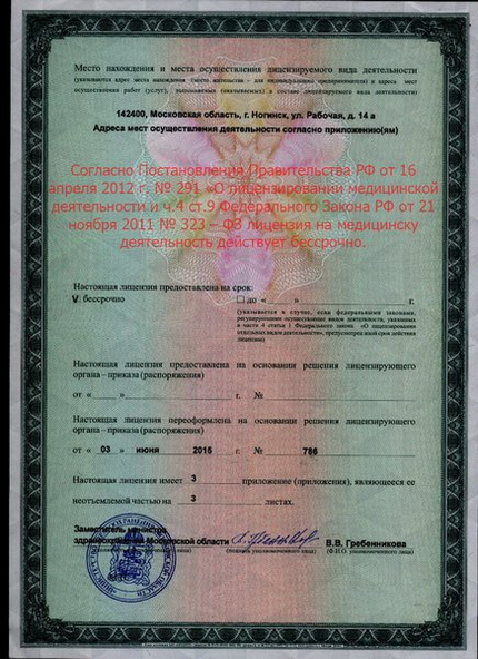 Лицензия или сертификат