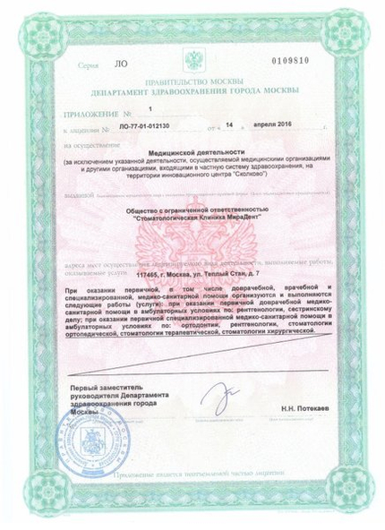 Лицензия или сертификат