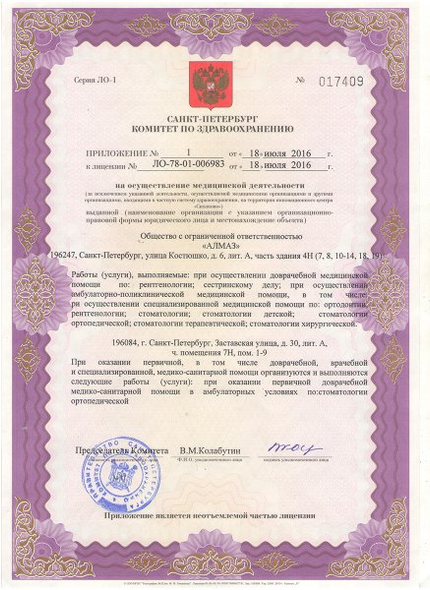 Лицензия или сертификат