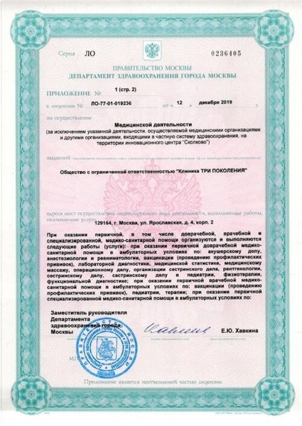 Лицензия или сертификат