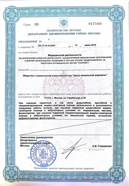 Лицензия или сертификат