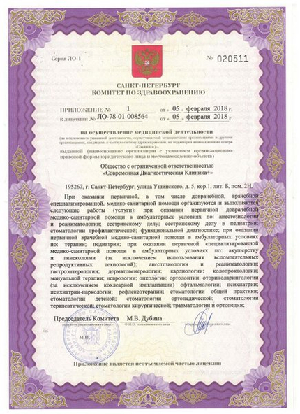 Лицензия или сертификат