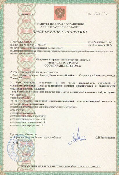 Лицензия или сертификат