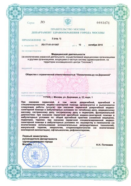 Лицензия или сертификат