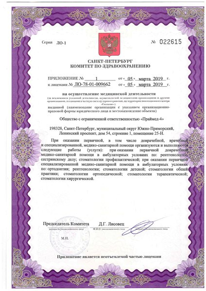 Лицензия или сертификат