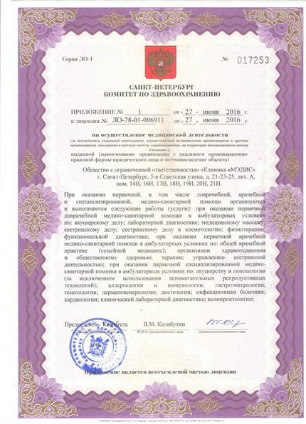 Лицензия или сертификат