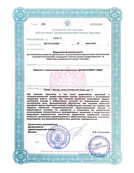 Лицензия или сертификат