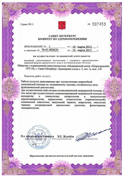 Лицензия или сертификат