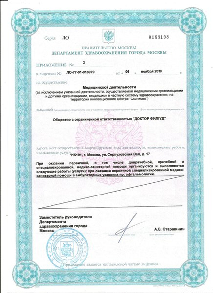 Лицензия или сертификат