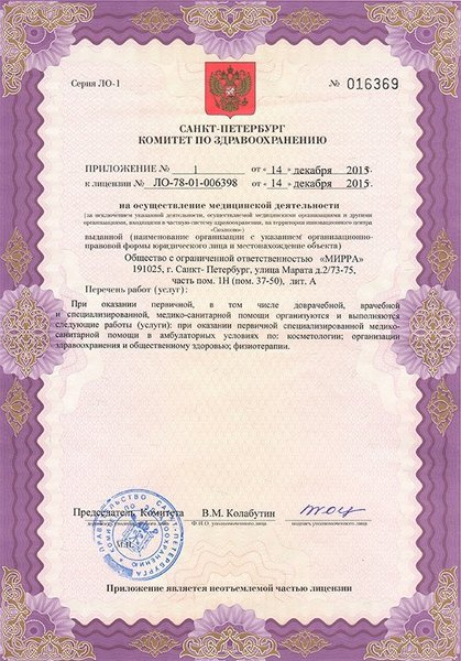 Лицензия или сертификат