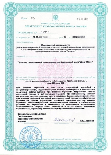 Лицензия или сертификат