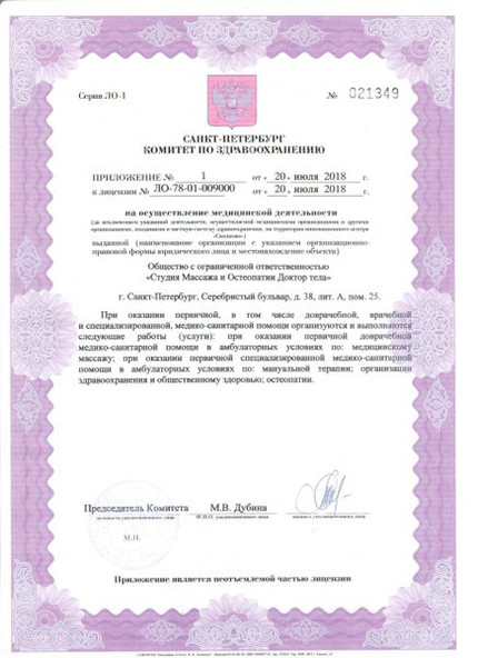 Лицензия или сертификат