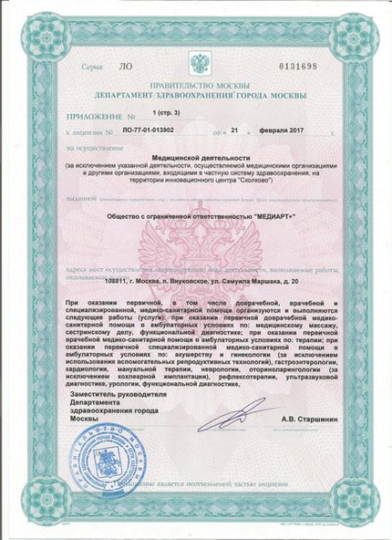 Лицензия или сертификат