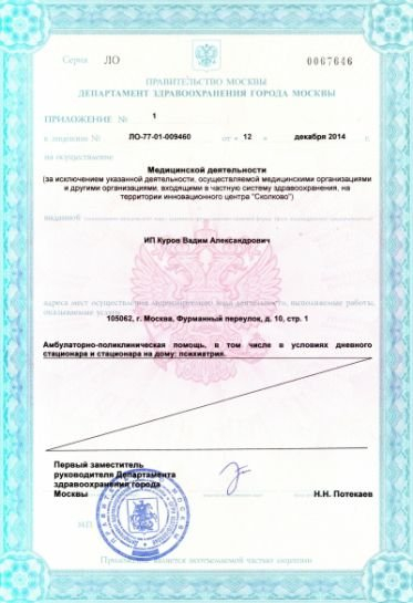 Лицензия или сертификат