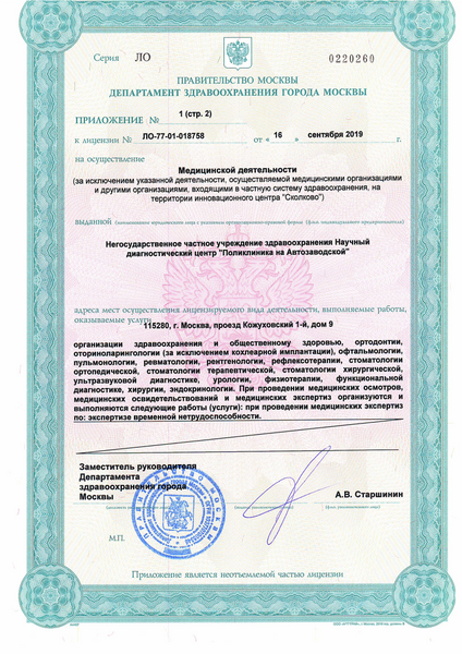 Лицензия или сертификат