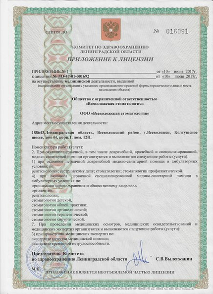 Лицензия или сертификат