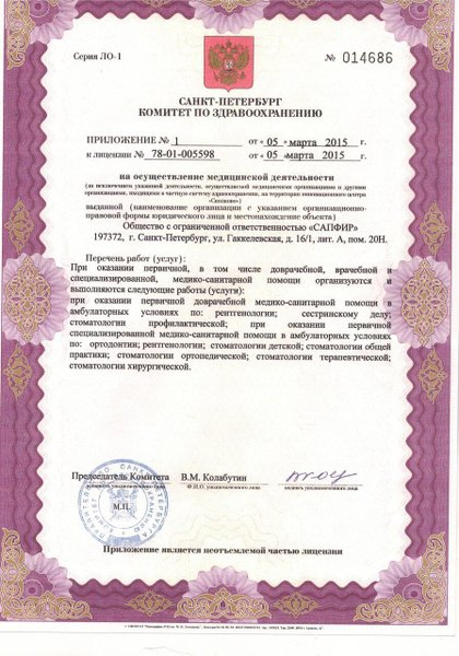 Лицензия или сертификат