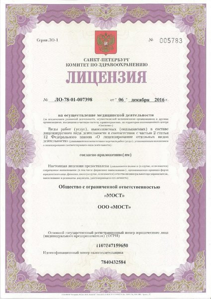 Лицензия или сертификат