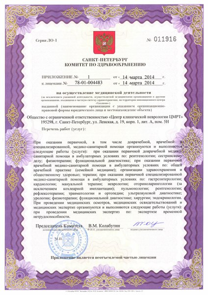 Лицензия или сертификат