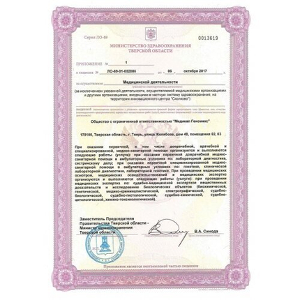 Лицензия или сертификат