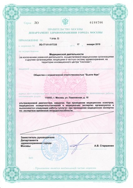 Лицензия или сертификат