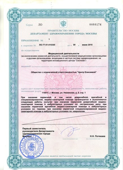 Лицензия или сертификат