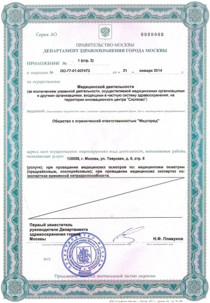 Лицензия или сертификат