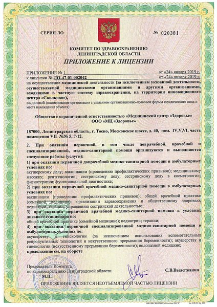 Лицензия или сертификат