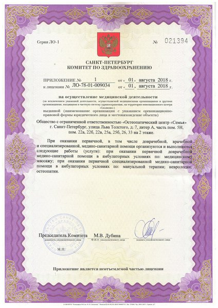 Лицензия или сертификат