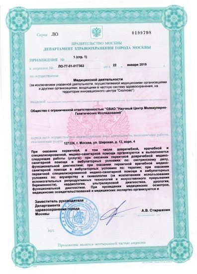 Лицензия или сертификат